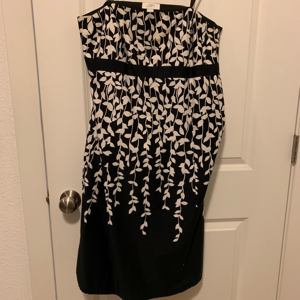 Ann Taylor Loft Strapless Dress Size 14